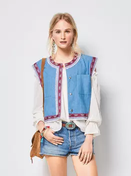 Выкройка: Жилет в стиле этно