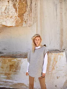 Выкройка: Жилет в стиле оверсайз