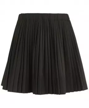 Черная плиссированная юбка Button Blue