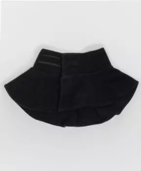 Черный флисовый воротник Button Blue