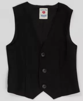 Черный классический жилет Button Blue