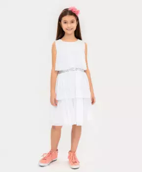 Нарядное платье молочного цвета Button Blue