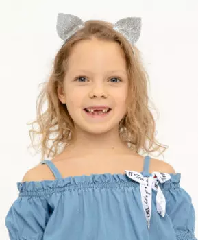 Ободок с ушками Button Blue