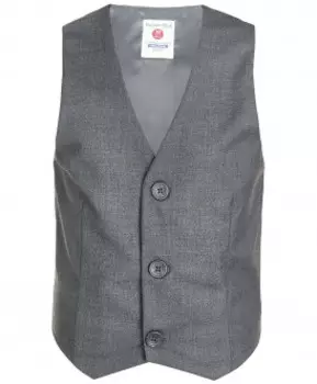 Серый классический жилет Button Blue