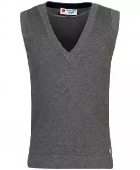 Серый трикотажный жилет Button Blue