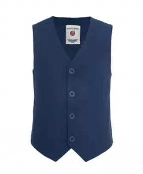 Синий жилет в полоску Button Blue