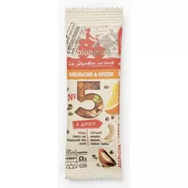 Батончик с апельсином Bionova 35 г