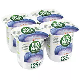 Биойогурт c черникой BioMax 2,2% 125г
