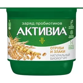 Биойогурт отруби-злаки Активия 50г