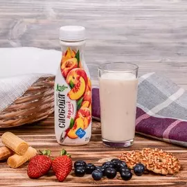 Биойогурт с персиком Слобода 2,0% 290г