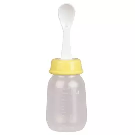 Бутылочка с ложечкой 4+ Pigeon 120мл