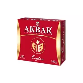 Чай цейлонский Акбар 100пакетиков*2г