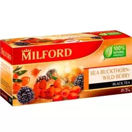 Чай черный с облепихой Milford 20пак*1,5г