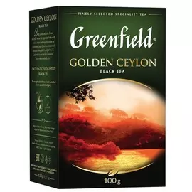 Чай golden ceylon листовой Greenfield 100г