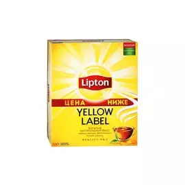 Чай Lipton Yellow Label 100 пакетиков