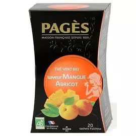Чай зеленый био манго абрикос Pages 36г