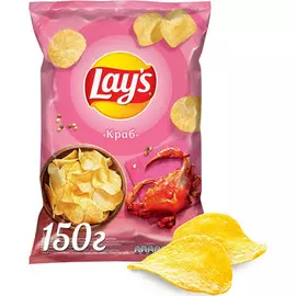 Чипсы краб Лейз 150 г