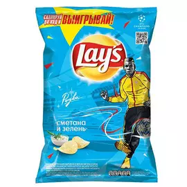 Чипсы Лейз Сметана-лук 90г (св/у) Верный