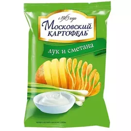 Чипсы с луком и сметаной Московский Картофель 70г
