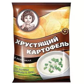 Чипсы сметана и лук Хрустящий картофель 70г