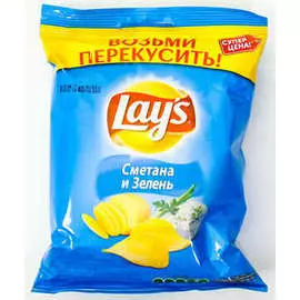 Чипсы сметана-зелень Лейз 40 г