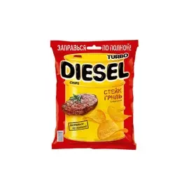Чипсы со вкусом стейка гриль TurboDiesel 75 г