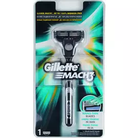 Для бритья бритва и сменная кассета Gillette Mach3 1 шт