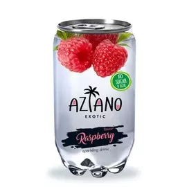 Газированный напиток малина Aziano 350мл