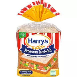 Хлеб для тостов с отрубями Harry’S 515г