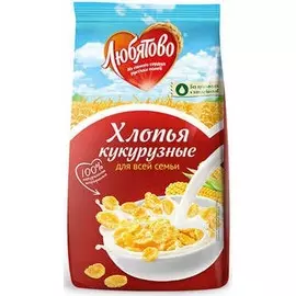 Хлопья кукурузные Любятово 300г