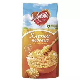 Хлопья кукурузные медовые Любятово 250Г