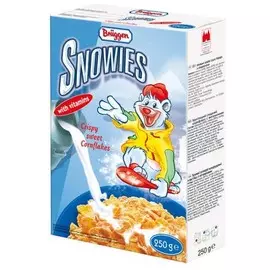 Хлопья кукурузные сладкие Snowies 250г