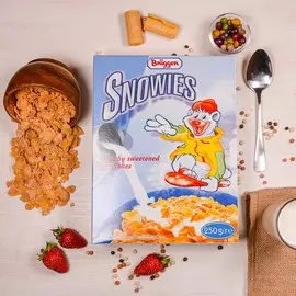 Хлопья кукурузные сладкие Snowies 250г
