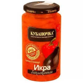 Икра из баклажанов Кубаночка 500г