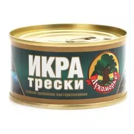 Икра трески соленая лукоморье 130г