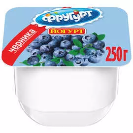 Йогурт черника Фругурт 2,5% 250г