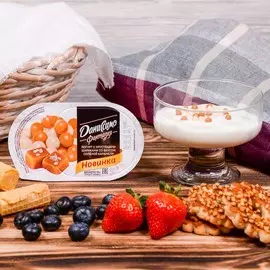 Йогурт фантазия с хрустящими шариками со вкусом соленой карамели Даниссимо 6,9% 105г