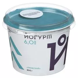 Йогурт греческий Братья Чебурашкины 6% 200г