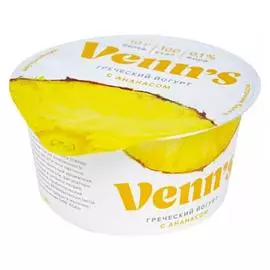 Йогурт Греческий с ананасом Venns 0,1% 130г