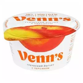 Йогурт Греческий с персиком Venns 0,1% 130г