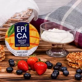 Йогурт манго-семена чиа Ehrmann Epica 5% 130г