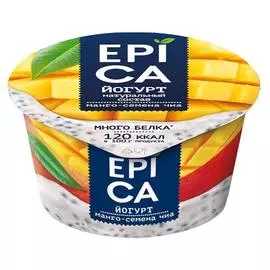 Йогурт манго-семена чиа Ehrmann Epica 5% 130г