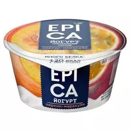 Йогурт персик-маракуйя Ehrmann Epica 4,8% 130г