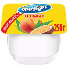 Йогурт персик маракуйя Фругурт 2,5% 250г