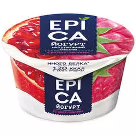 Йогурт с гранатом и малиной Epica 4,8% 130г
