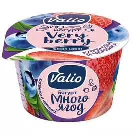 Йогурт Валио 2,6% 180г черника/клубника (св/у)