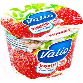 Йогурт Валио 2,6% 180г клубника (св/у)
