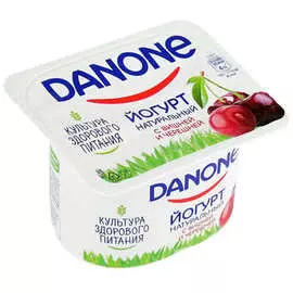 Йогурт вишня-черешня Данон 2,9% 110г