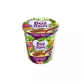 Картофельное пюре со вкусом говядины Биг ланч 50г