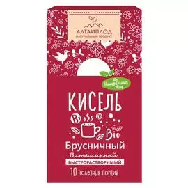 Кисель брусничный Алтай 20г